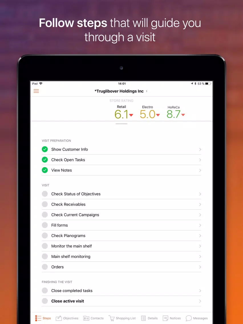 Screenshot di AFS Retail Execution 6.4 iPad 
